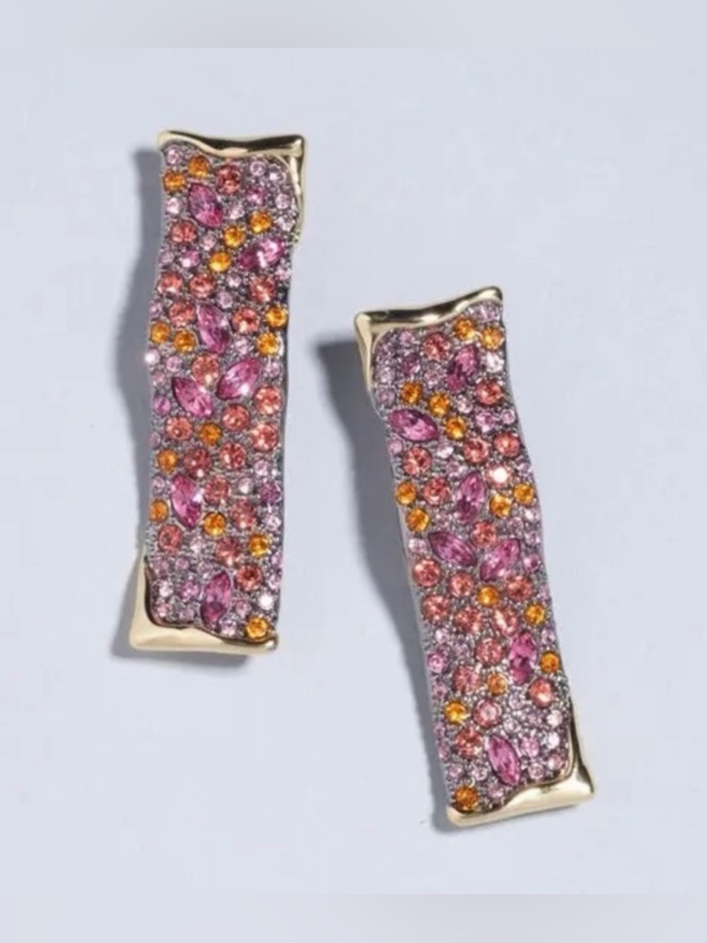 Alexis Bittar Solanales Crystal Wave Post Earrings - Candy